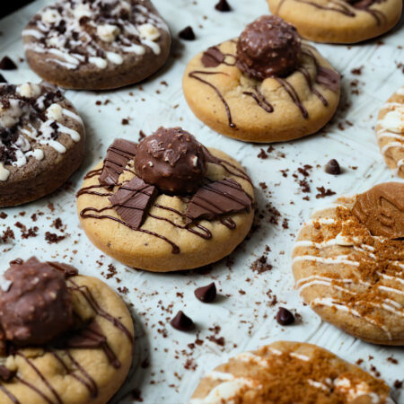 Filled Cookies - nutella crunch, biscoff, cookies and cream